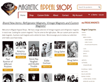 Tablet Screenshot of magneticappealshops.com